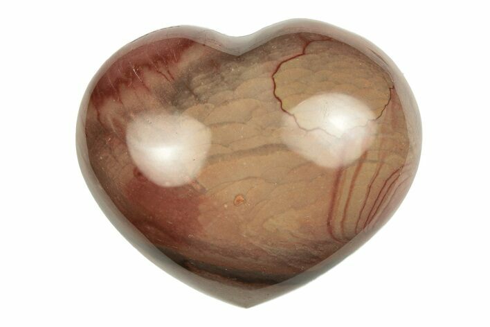 Wide, Polychrome Jasper Heart - Madagascar #254634